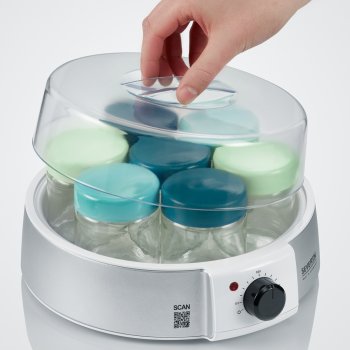 Do you want to make probiotic yogurt / natural yogurt yourself at home? Order the yogurt maker from Severin JG 3525 online here. With this yogurt maker you can make homemade yogurt even easier and more convenient.