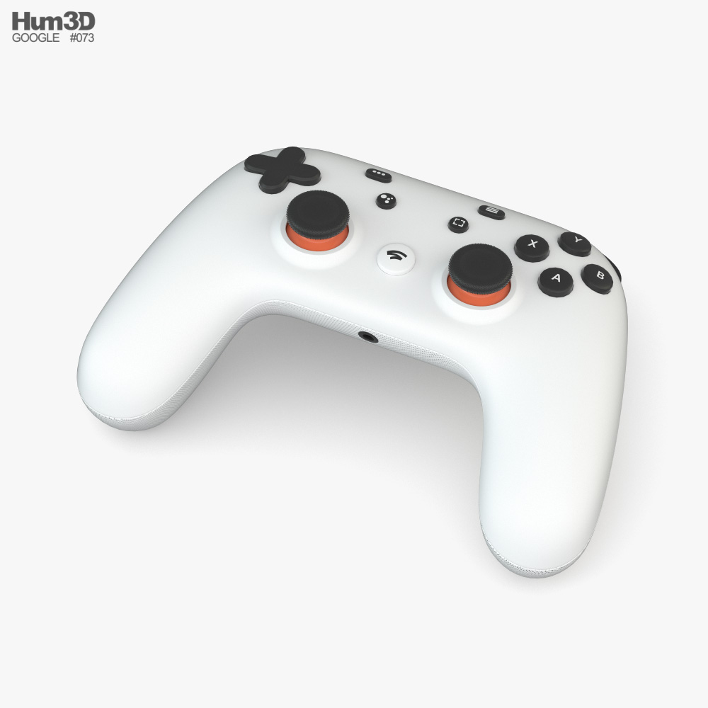 Google Stadia 遊戲控制器 3D模型
