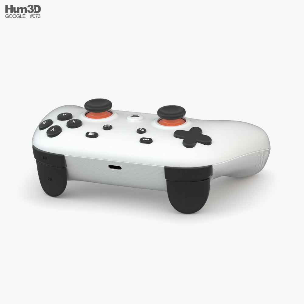 Google Stadia 遊戲控制器 3D模型