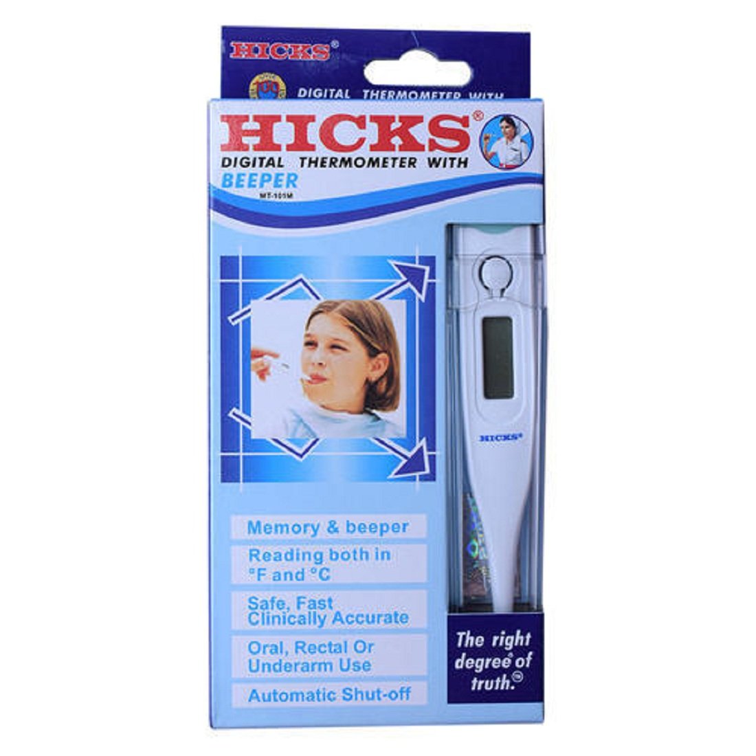 HICKS Digital Thermometer with Beeper MT-101M (White) : Amazon.in ...